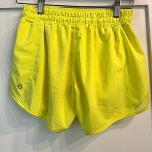 lululemon athletica Yellow Athletic Shorts